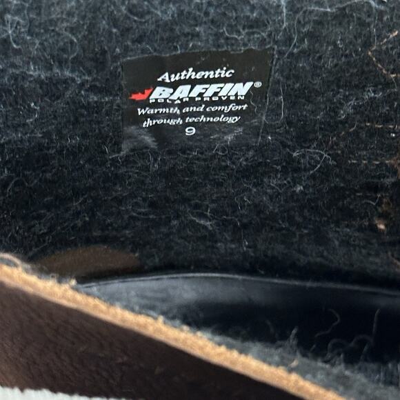 Baffin Canada Men’s Winter Boots Size 9 Insulated Leather Winter Waterproof - Picture 10 of 14